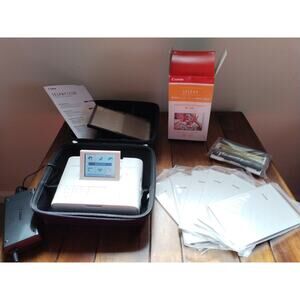 Canon SELPHY CP1300 Wireless Compact Photo Printer Bundle